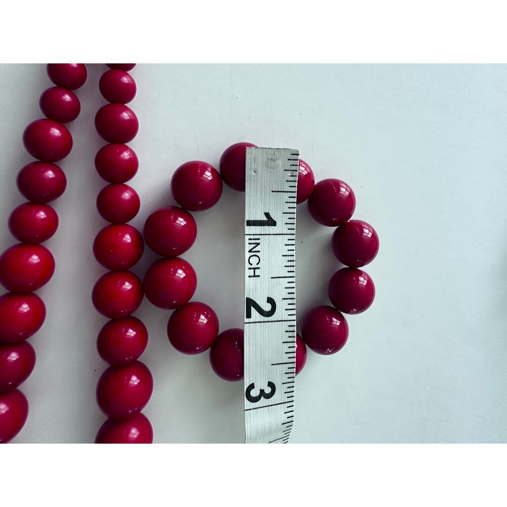 Festive Red Christmas Bubble Necklace and Bracelet Set - Picture 5 of 7